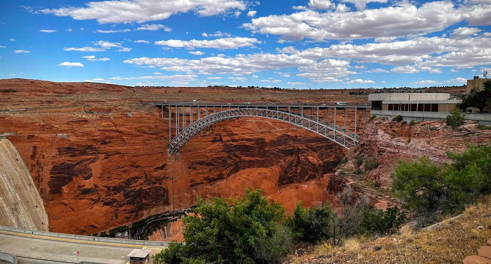 Navajo Bridge. The work out here is real; the signal is not.