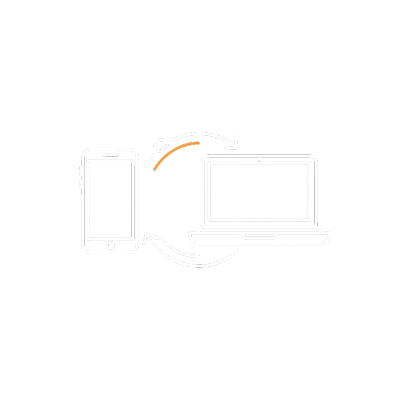 Synchronisation des modifications entre un téléphone utilisé sur le terrain et l'ordinateur portable du bureau.